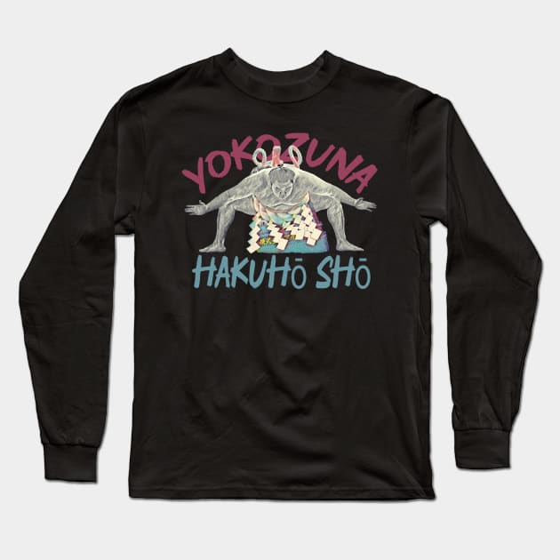 Yokozuna Hakuho Sho Long Sleeve T-Shirt by FightIsRight